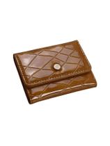 Carteira Feminina Luxo Chenson Verniz Café CG15219