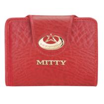 Carteira Feminina Mitty Cor Vermelha 100% Couro Legitimo FMFPL 0010 Carteira Feminina Mitty Cor Vermelha 100% Couro Legitimo FMFPL 0010