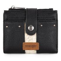 Carteira feminina Montana West Wrangler Cowhide preta Carteira feminina Montana West Wrangler Cowhide preta