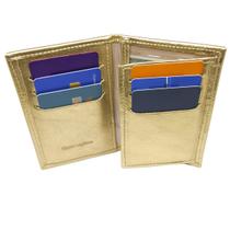 Carteira Feminina Porta Cartão Documento Couro Legitimo cabe RG CNH