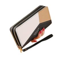 Carteira Feminina Porta Cartão Grande Zíper Duplo Fashion