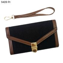 Carteira Feminina Porta Cartões Moedas Notas Documentos Tecido Algodão 9409