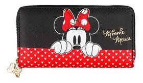 Carteira Feminina Retangular Cores Minnie Mouse Disney