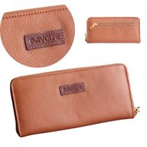 Carteira Feminina Ziper Couro Legítimo Marca Bellvolpe