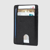 Carteira Fina Minimalista Swissport Porta Cartões Dinheiro CNH Com Bloqueio RFID