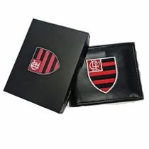 Carteira Flamengo Compacta Estilo Luxo Preta