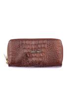 Carteira grande de couro Tinna Feminino croco Carteira grande de couro Tinna Feminino croco