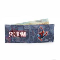 Carteira Infantil Homem Aranha Spider Man Herói Porta Cartão Menino e Menina