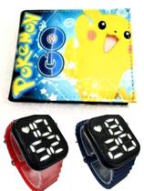 Carteira infantil masculino Pokémon relógio digital smart a prova d agua , seu filho merece.