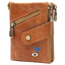 Carteira Inteligente SMART CC com Rastreador GPS Bluetooth Marrom