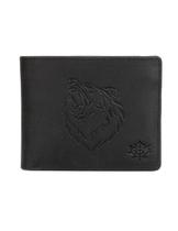 Carteira Karla Hanson de couro com bloqueio de RFID Black Bear