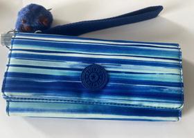Carteira Kipling Rubi Large Regal Stripes Multi Azul