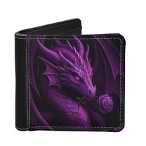 Carteira LED Back Minimalista para Homens e Meninos em Couro Roxo Carteira LED Back Minimalista para Homens e Meninos em Couro Roxo