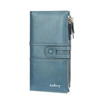 Carteira Longa Feminina De Moda Em Couro PU, Porta-Cartões Clássico, Bolsa Feminina Com Zíper 2023