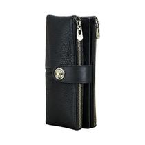 Carteira Longa Feminina Em Couro Legítimo, Porta Cartões, Clip Para Dinheiro, Clutch Para Moedas Carteira Longa Feminina Em Couro Legítimo, Porta Cartões, Clip Para Dinheiro, Clutch Para Moedas