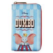 Carteira Loungefly Disney Dumbo Book Series com zíper multicolorida