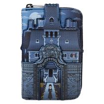 Carteira Loungefly MGM Wednesday Nevermore Castle com Zíper