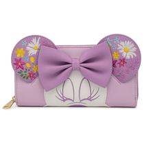 Carteira Loungefly Minnie Mouse Floral com Zíper