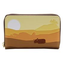 Carteira Loungefly Star Wars Lands Jakku com zíper em material vegano Carteira Loungefly Star Wars Lands Jakku com zíper em material vegano