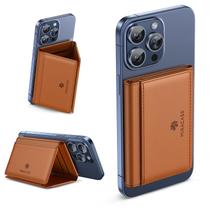 Carteira magnética Miracase para homens/mulheres com suporte para iPhone Brown Carteira magnética Miracase para homens/mulheres com suporte para iPhone Brown