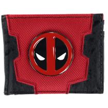 Carteira Marvel Press Deadpool Dobrável Vermelha e Preta Carteira Marvel Press Deadpool Dobrável Vermelha e Preta