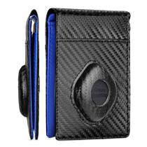 Carteira masculina ALPHA PAIR com porta-etiquetas inteligente para Samsung Blue Carteira masculina ALPHA PAIR com porta-etiquetas inteligente para Samsung Blue