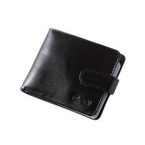 Carteira Masculina c/ Botão em Couro Mariart Preto CMT50