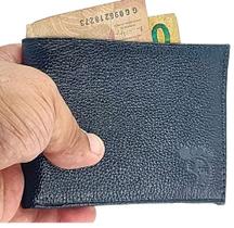 Carteira Masculina Couro Bovino Cor Preta Modelo Social