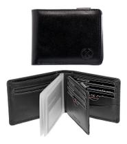 Carteira Masculina Couro cédulas cartões rg cnh - Kartmen