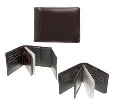 Carteira Masculina Couro com porta cartões cédulas rg cnh moedas - Kartmen