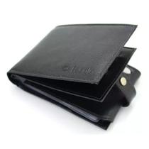 Carteira Masculina Couro Fasolo Com Porta Cheques H015-033