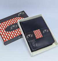 Carteira Masculina Couro Legitimo com Zíper Porta Cartão Pequena Marrom Preto Presente Pais