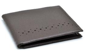 Carteira masculina couro legítimo pequena c porta carão slim