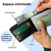 Carteira Masculina Couro Legitimo Premium Com Porta Cartão e Documentos Carteira Masculina Couro Legitimo Premium Com Porta Cartão e Documentos