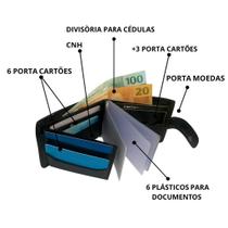 Carteira Masculina Couro Legítimo Premium Extra Macio Com Fecho Completo, Cartões e CNH homem Carteira Masculina Couro Legítimo Premium Extra Macio Com Fecho Completo, Cartões e CNH homem
