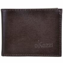 Carteira Masculina Couro Liso Porta Cartão Documento Cnh