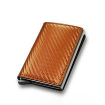 Carteira Masculina Couro Minimalista Pequena Luxo