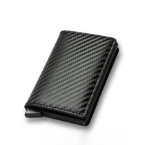 Carteira Masculina Couro Minimalista Pequena Luxo