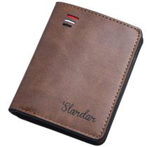 Carteira masculina couro pequena porta documentos moderna Carteira masculina couro pequena porta documentos moderna