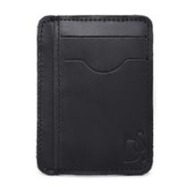 Carteira Masculina Couro Pequena Slim Compacta Porta Cartao Documento CNH Dinheiro Basica