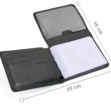 Carteira Masculina Couro Pequena Slim Executiva de Bolso