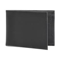 Carteira Masculina Couro Preta Porta Cartão Documento e Nota Carteira Masculina Couro Preta Porta Cartão Documento e Nota