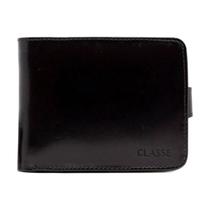 Carteira Masculina De Couro Com Porta Moeda E Cheque Classe