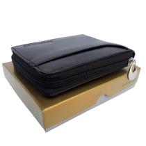 Carteira Masculina de Couro Com Ziper Cabe RG + Porta Cartão Carteira Masculina de Couro Com Ziper Cabe RG + Porta Cartão