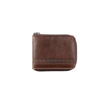 Carteira Masculina de Couro com Zíper Grécia Café Carteira Masculina de Couro com Zíper Grécia Café