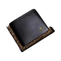 Carteira Masculina De Couro Genuíno Grande Capacidade Multifuncional Com Múltiplos Slots Para