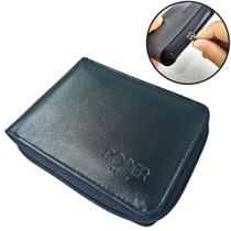 Carteira Masculina de Couro Legítimo Grande com Ziper externo Completa grande executiva porta documentos Carteira Masculina de Couro Legítimo Grande com Ziper externo Completa grande executiva porta documentos