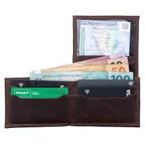 Carteira Masculina de Couro Legitimo Pequena Formato em L Porta Cartão Carteira Masculina de Couro Legitimo Pequena Formato em L Porta Cartão