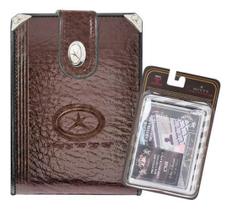 Carteira Masculina De Couro Mitty M2Ef + Carteira Masculina De Couro Mitty M2Ef +