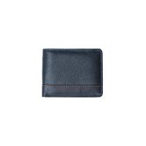 Carteira Masculina de Couro Porta Cartão Orange Azul Escura Carteira Masculina de Couro Porta Cartão Orange Azul Escura